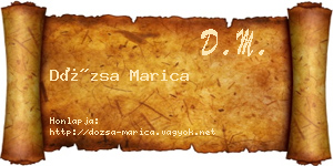 Dózsa Marica névjegykártya